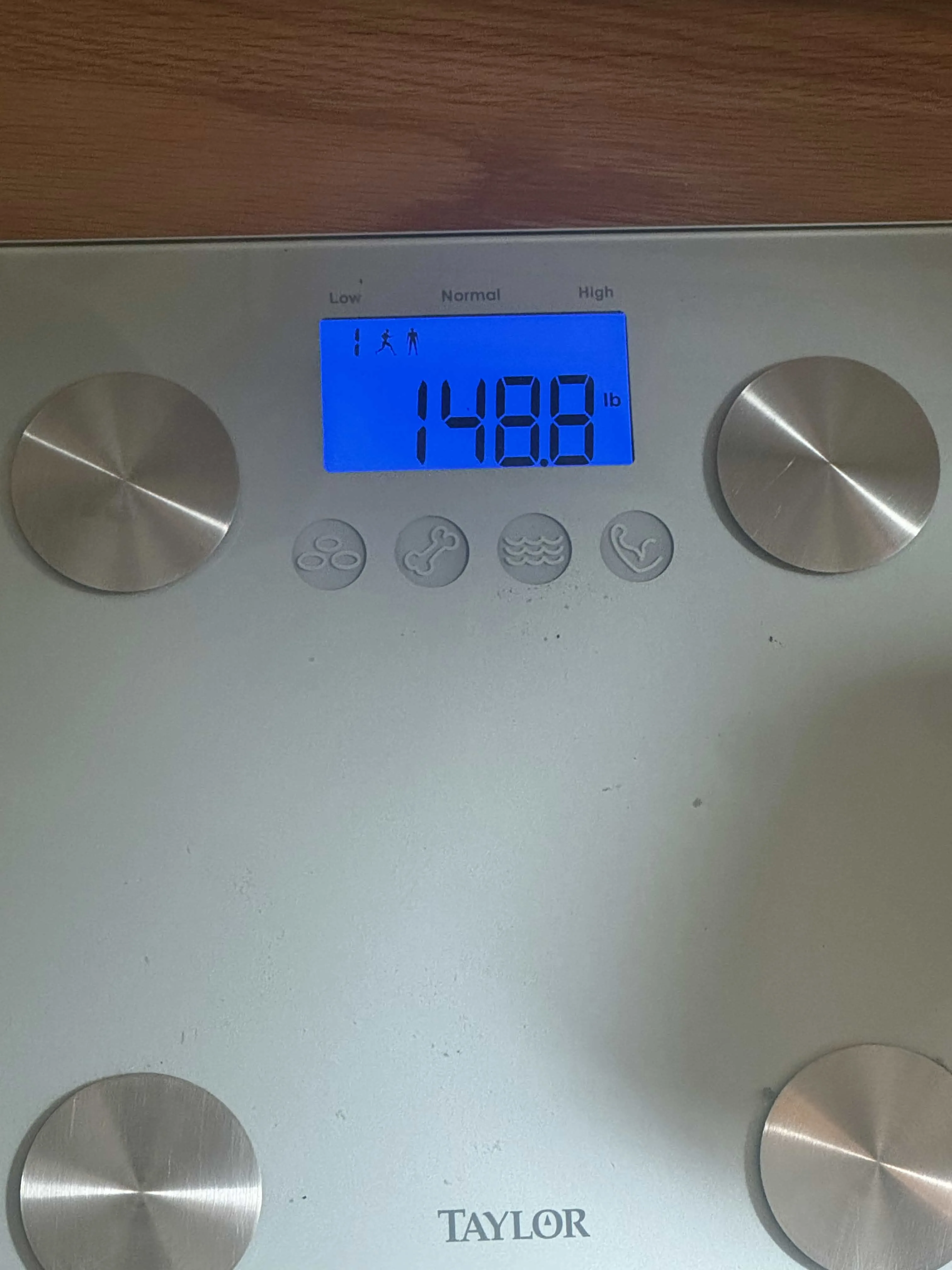Marcus's morning scale reading